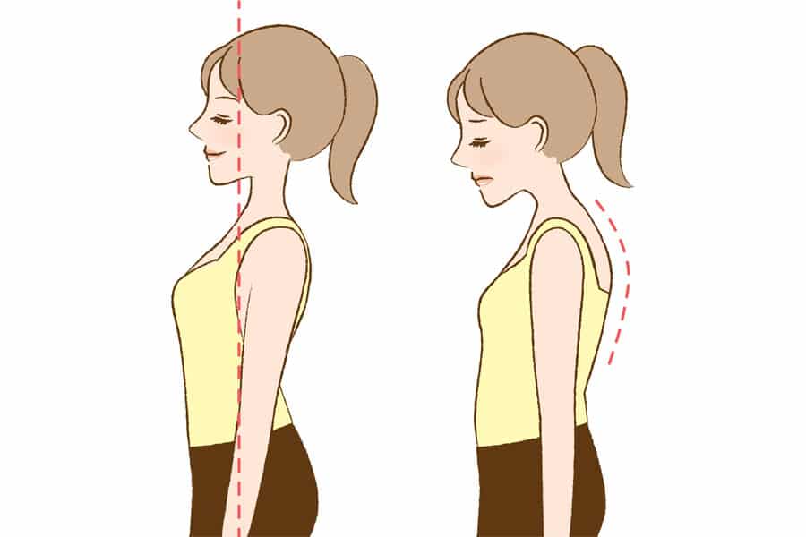 バストがしぼむ生活習慣②　姿勢の悪さ