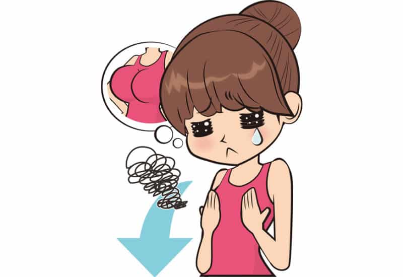 「胸がしぼんだ?」バストがサイズダウンするその原因と対策を教えます!