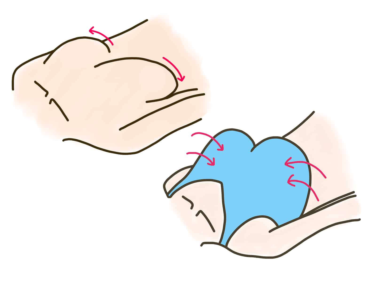 離れ乳の改善方法