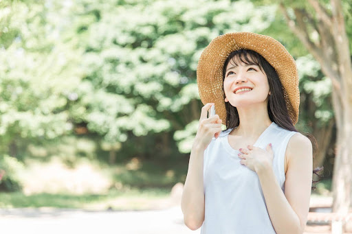 バストまわりの汗対策