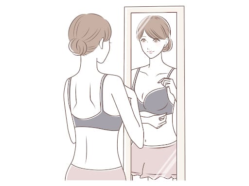 ①アンダーのホックはどこで留めればいい？